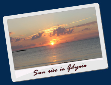 Sun rise in Gdynia